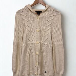 Calvin Klein Jeans Cream Cable Knit Cardigan